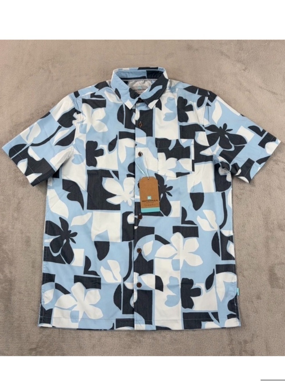 NWT Quicksilver Waterman Collection sz Small button down shirt
